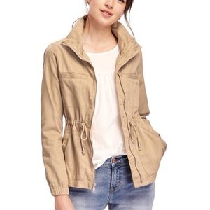 Old Navy Khaki Tan Utility Jacket SIZE MEDIUM